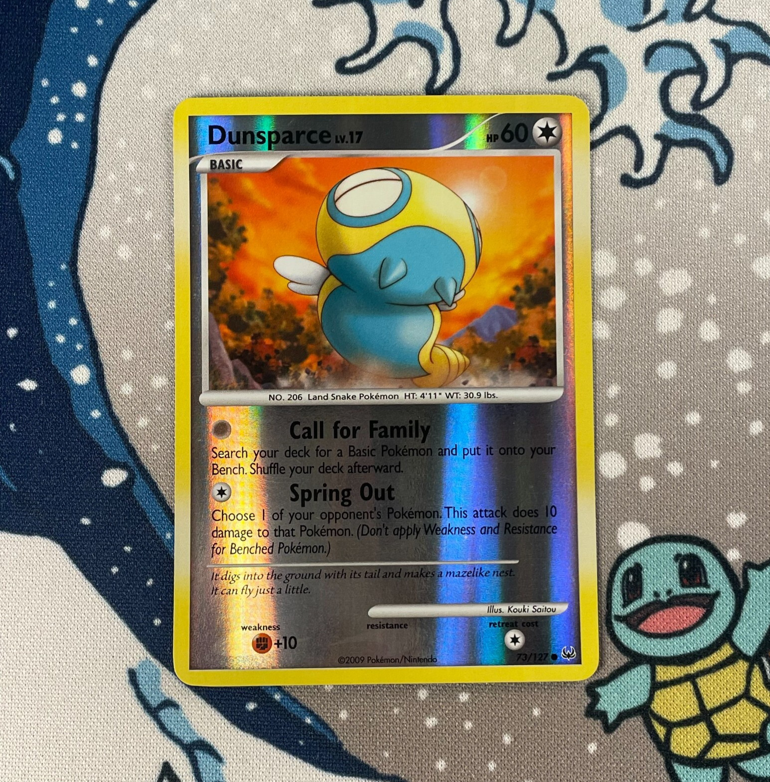 Dunsparce 73/127 Reverse Holo Platinum Base Set Pokemon Card 2009 LP/NM