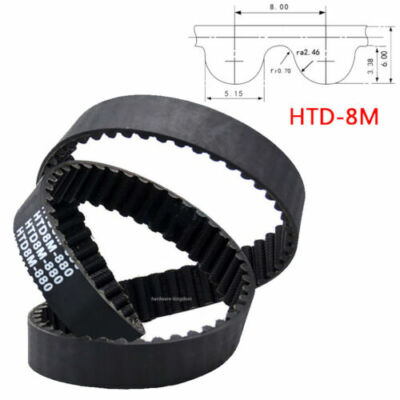HTD-5M Timing Belt 810-1240mm Closed Powerdrive Belt width 10-30mm Rubber Belts HTD-5M Timing Belt 810-1240mm Closed Powerdrive Belt width 10-30mm Rubber Belts