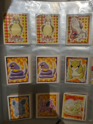 Pokemon Sticker 1999 Konvolut 97 Selten Vintage Retro