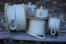 Double Braid Nylon Anchor Line Rope Boat Mooring 3/8, 1/2, 5/8 with thimble