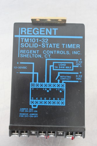REGENT CONTROLS TM101-32 RELAY SOLID STATE TIMER - Picture 2 of 2