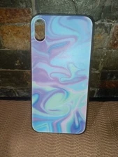 E-Circuit Cell Phone Case Blue/Purple Multicolored Fits Iphone -XS Max
