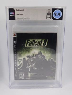 Fallout 3 (Sony PlayStation 3, 2008) PS3 WATA Graded 9.4 Seal A+ USA 1st Print