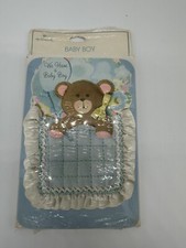 VTG HALLMARK Birth Announcements For Baby Boy, Teddy Bear, 10 Count, NIP