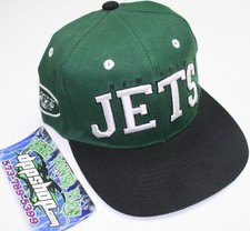 New York NY Jets Flat Bill Snap back hat ball cap football sport fan gear NFL