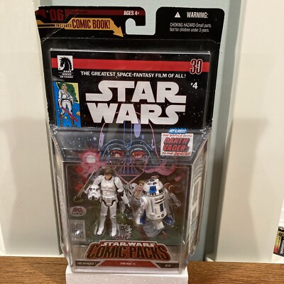 Comic Pack Luke Skywalker & R2-D2 with Comic Book Star Wars #4 Blue Variant