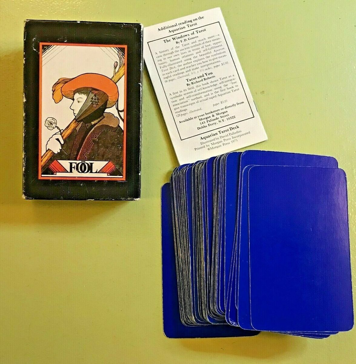 50% OFF 以上 - レディース福袋 Aquarian 1970 Vintage Tarot Morgan Book Box Set Deck Cards タロットカード
