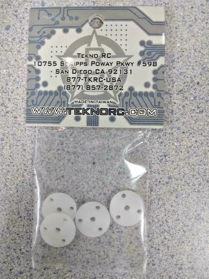 Tekno RC CNC Flat/Tapered Shock Pistons 3x2.1mm TKR6162 New!! - Image 2 of 2