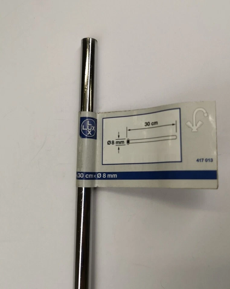 LUX Kupferrohr Bördel 10mm Länge 300mm verchromt - Bild 3 von 4