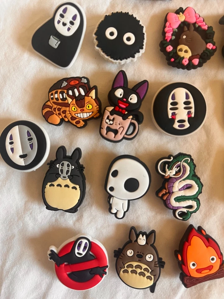 20 pc Studio Ghibli / Miyazaki Shoe Charms for Rubber Clogs - Totoro, Catbus - Image 4 of 4