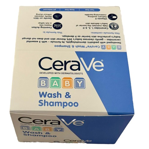 CeraVe Baby Wash & Shampoo Travel Size (1 fl oz) Bottles Box Of 15 New