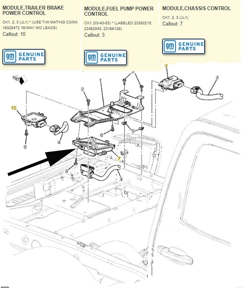 Auxiliary Chassis Control Module 2016 Escalade Corvette Silverado Sierra Tahoe - Image 3 of 4