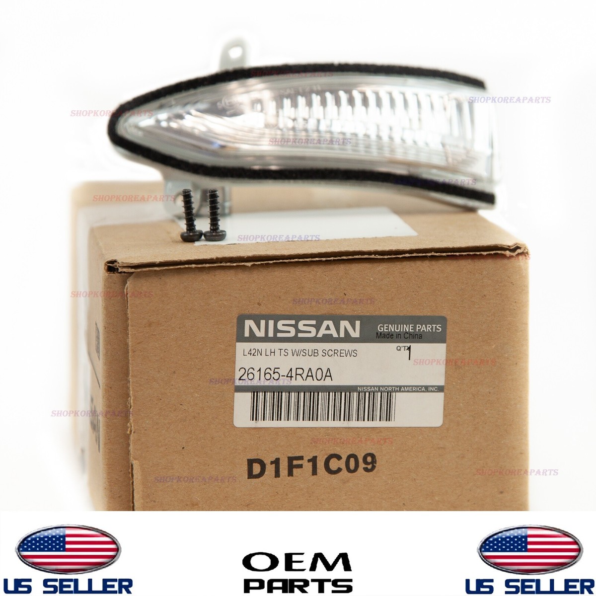 Genuine Outside Mirror Turn Signal Lamp Left Driver Side OEM