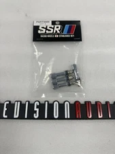 SSR Wheels Parts009 straight  valve stem with Chrome “SSR” valve cap set of 4