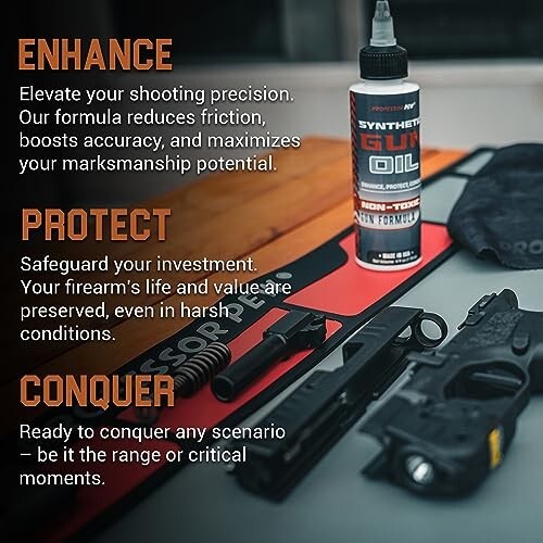 Professor Pew Gun Oil Premium Gun Lube for Handguns, Knives, Rifles