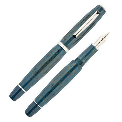 Scribo Feel Fountain Pen in Due Sorelle Ebonite, 18kt Medium Nib - NEW in Box