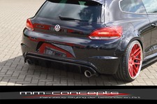 Cup Diffusor Ansatz für VW Scirocco 3 III R + LINE Bj. 09-14 Heck Ansatz INE