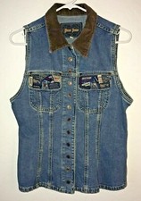 Vintage Unique Guess Jeans Denim Vest 80's Rare One of a kind
