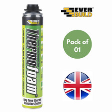 Everbuild Spray Foam Insulation Can Easy Spray 111 DIY, Acoustic - Pack of 1