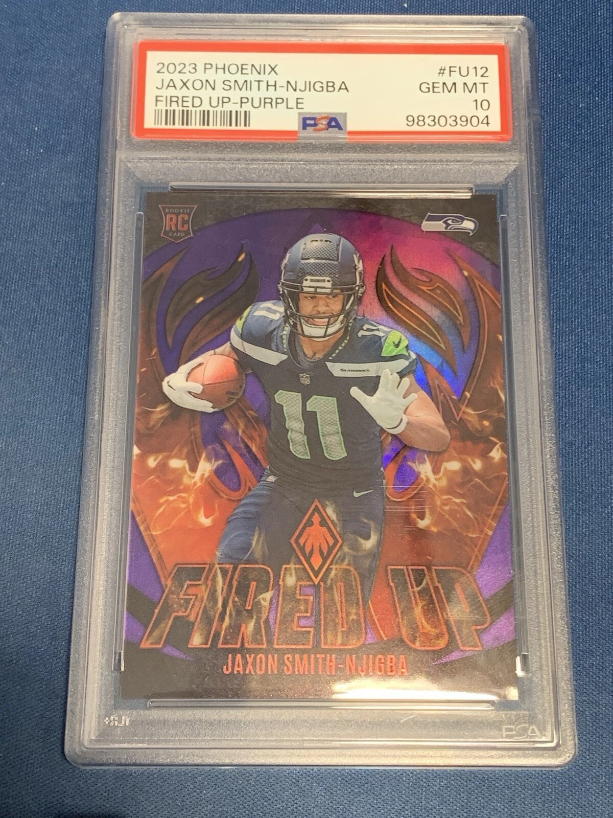 Jaxon Smith-Njigba Panini Phoenix Fired Up #FU12 Purple