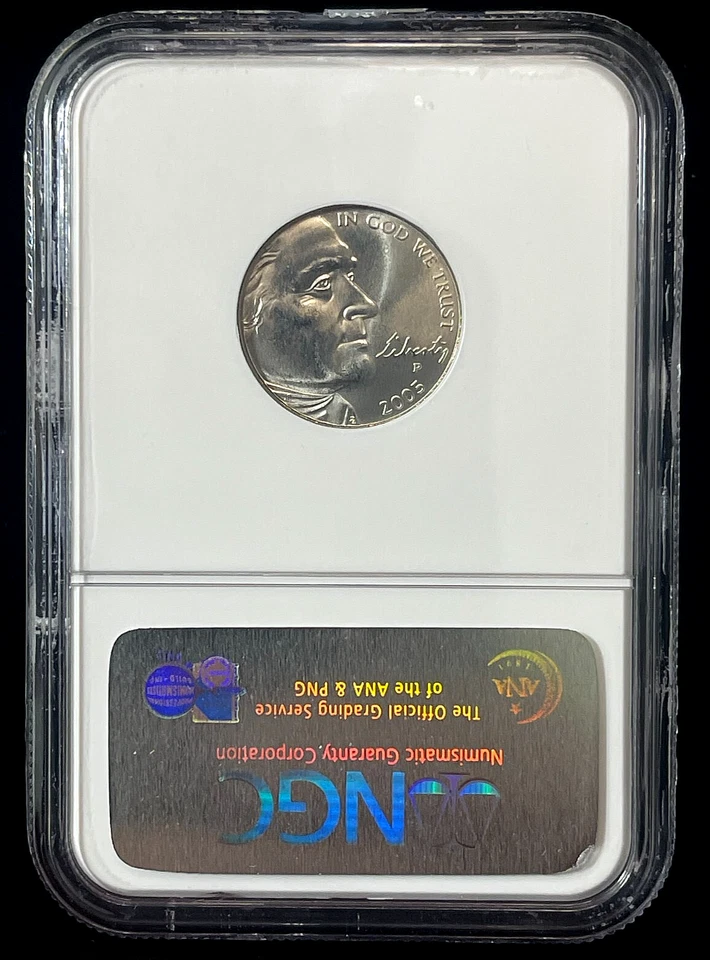 2005 SMS Jefferson Nickel - Ocean View - NGC MS68 - Image 3 of 4