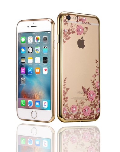 Luxus Diamant TPU Strass Blumen Silikon Schutz Hülle Bumper Case Tasche Cover - Picture 7 of 20