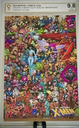 UNCANNY X-MEN #1 SCOTT KOBLISH WRAPAROUND VARIANT Only Graded *not CGC / CBCS