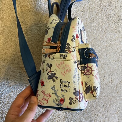 Disney Cruiseline Free as the Sea Loungefly Backpack Disney Cruise Line DCL Minnie Mouse “Free As The Sea  main image 4