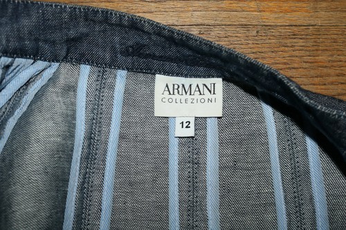 Giorgio Armani Collezioni giacca denim lino 12 - Foto 5 di 6