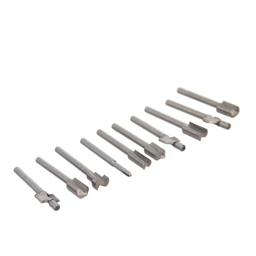 10Pcs Multi Tool HSS Router Drill Bit for Dremel Rotary Tool Set Shank Burs File - Picture 7 of 7