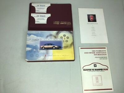 1993 Oldsmobile Eighty-Eight Owners Manual And Warranty Brochures