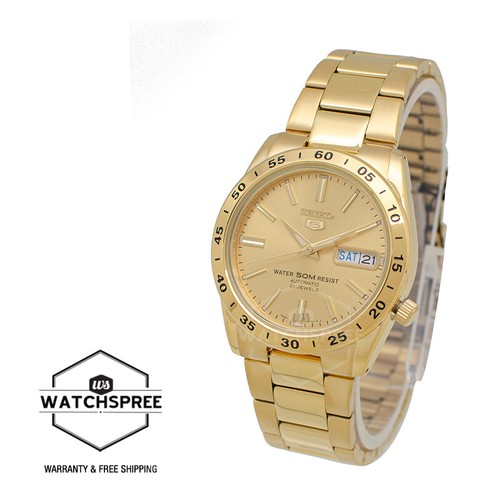 Seiko 5 Automatic Gold-Tone Stainless Steel Band Watch SNKE06K1 - Picture 2 of 3