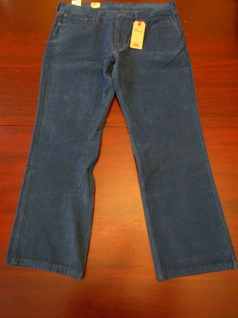 Mens Levi's 514 Straight Stretch Corduroy Pants Cords 38x30 Blue for sale online | eBay