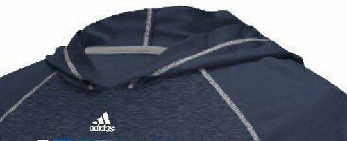 Oklahoma City Thunder Adidas Fast Break Hoodie Long Sleeve T Shirt (XL) - Picture 5 of 6