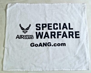 UNITED STATES AIR NATIONAL GUARD White Souvenir Rally Towel New