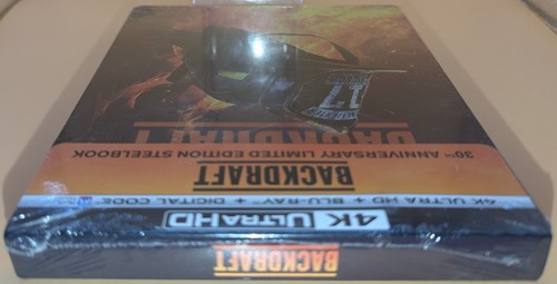 BACKDRAFT 4K UHD + BLU-RAY 30TH ANNIVERSARY LIMITED EDITION STEELBOOK - Picture 6 of 6
