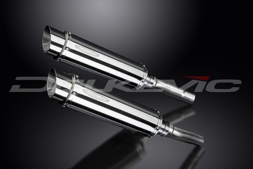 Ducati Monster 620 2002-2006 Slip On 14" Round Stainless Exhaust Muffler Kit - Picture 3 of 5