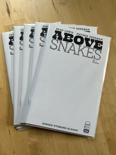 ABOVE SNAKES #1 COVER B BLANK SKETCH Variant NM Mint IMAGE comic Book 2022