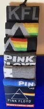 Pink Floyd Band 6 Pair Crew Socks  Men Size 8-12 Bioworld NEW