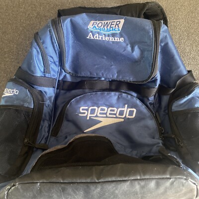 Large Speedo  Power Aquatics,  Backpack, sport swimming, Dark Blue/￼ black