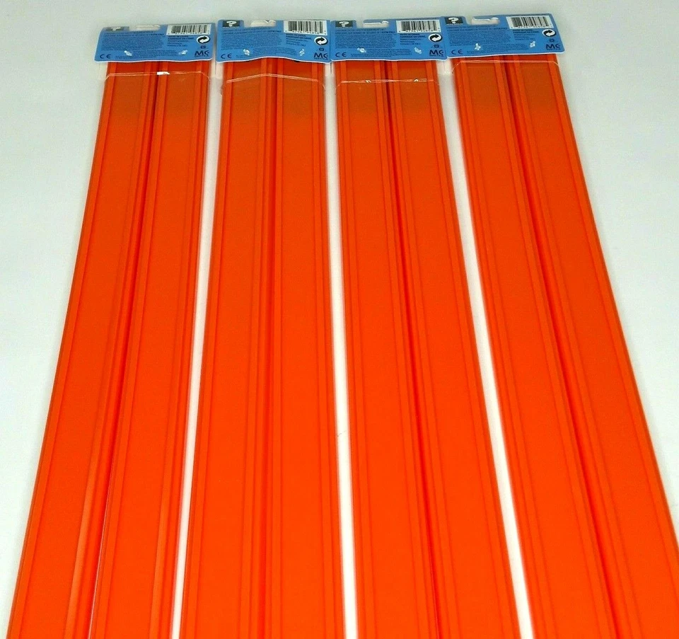 Hot Wheels Track Builder 24” Pieces Orange Track 16' Feet Connection - LOT OF 8 - Image 4 of 4