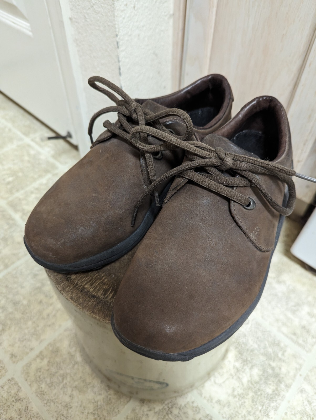 SCARPE COMODE VINTAGE MERRELL PELLE BUONE CONDIZIONI USATE POCO VINTE 6