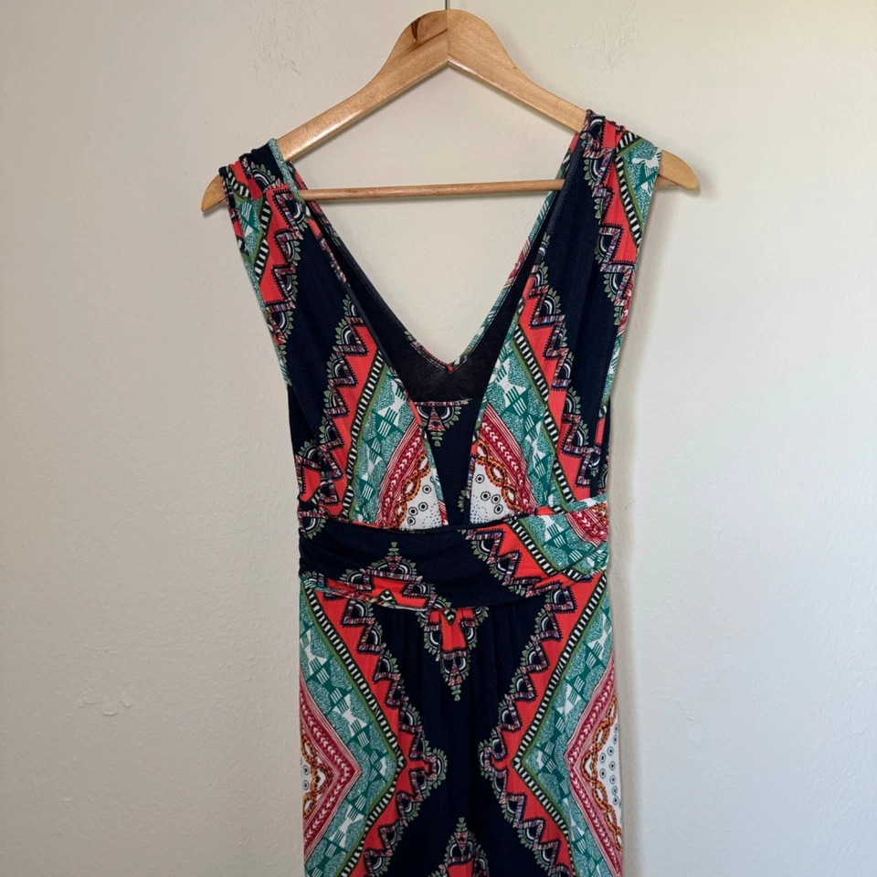 Maeve Anthropologie платье женщин SM многоцветный макси курорт Summer без рукавов - Изображение 2 из 4