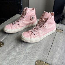Converse Girls Youth Size 1 - Pink Iridescent   Hi-Top Sneakers Shoes