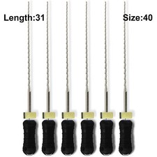 Sky Choice Hedstrom Files - 31 mm Length, Size 40 Black w/Rubber Stopper 6/Pkg