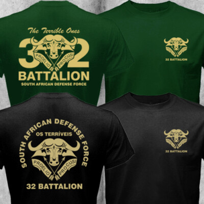 Buffalo 32 Battalion South African Defense Force Army Military T-shirt