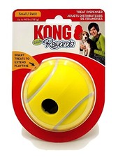 KONG Tennis Rewards Ball Small/Medium Treat Dispensing Puzzle Dog Toy 3.5"