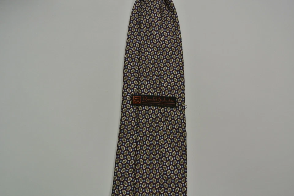 Corbata de seda cachemira borgoña Foto 4 de 4