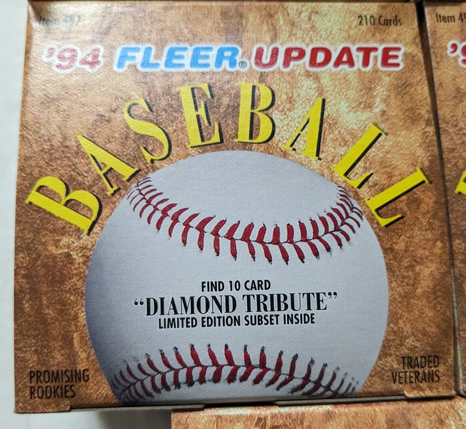 8 Set Lot 1994 Fleer Update Baseball Sets No AROD Diamond tributes 209 Cards Per - Image 2 of 3