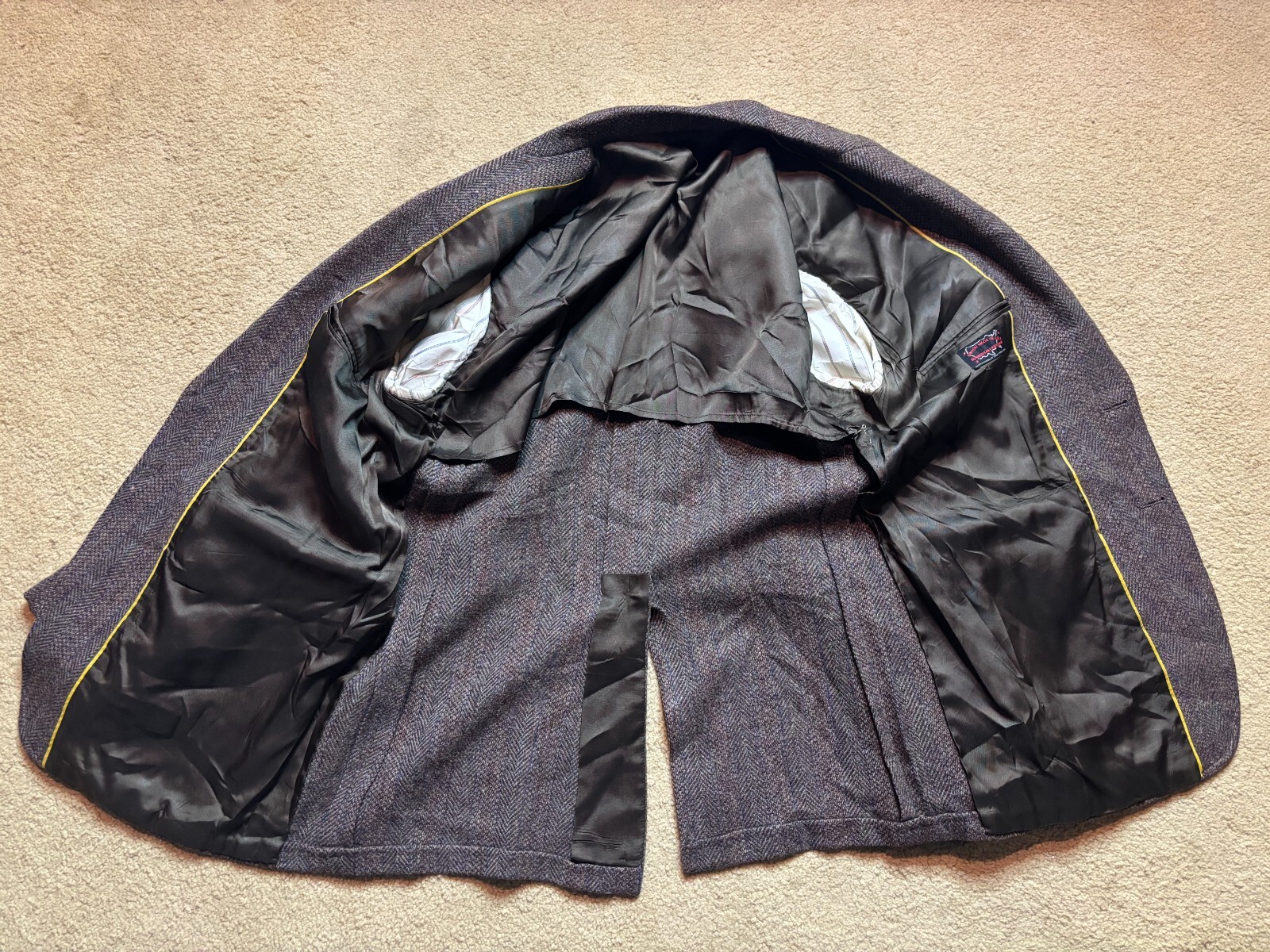 American Craftsman USA Tweed Wool Elbow Patch Blazer Sport Coat Suit Jacket 42R